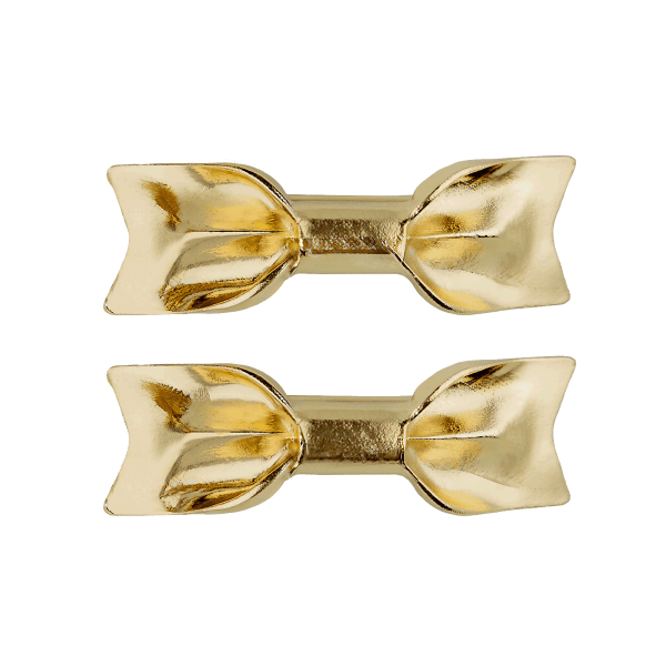Pinzas lazo dorado