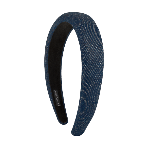 Diadema acolchada blue denim