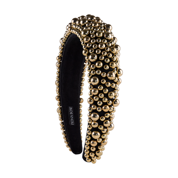 Diadema oversize dorada