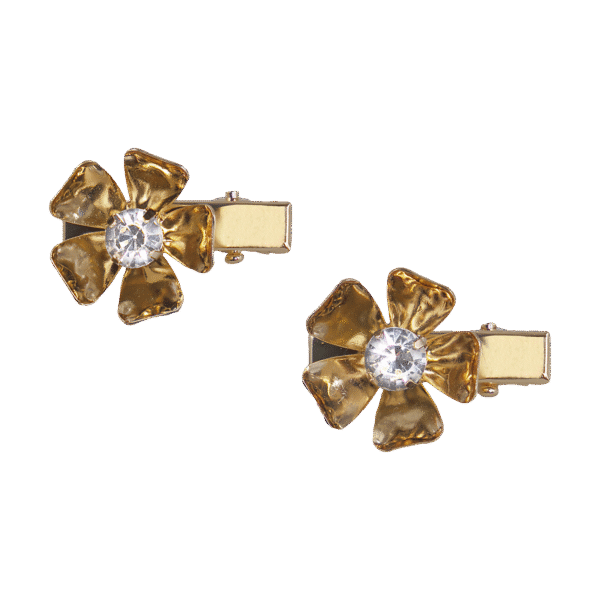 Pinzas flor dorada