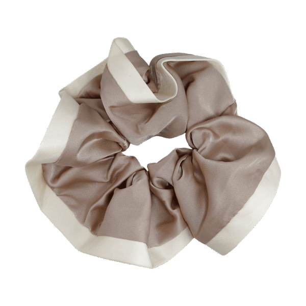 Scrunchie raso ribeteado