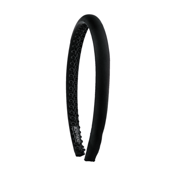 Diadema fina raso negro