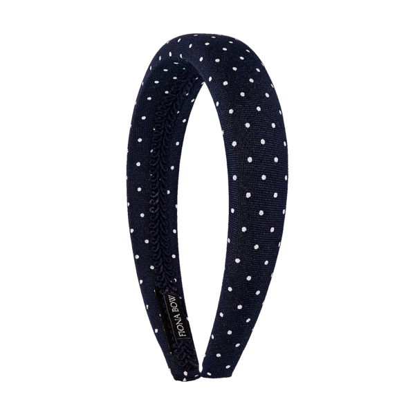 Diadema topitos azul personalizable
